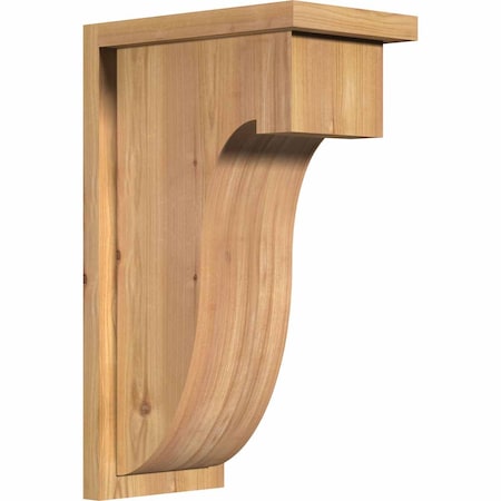Ekena Millwork Del Monte Smooth Corbel w/Backplate, Western Red Cedar, 7 1/2"W x 12"D x 20"H COR08X12X20DEL01SWR